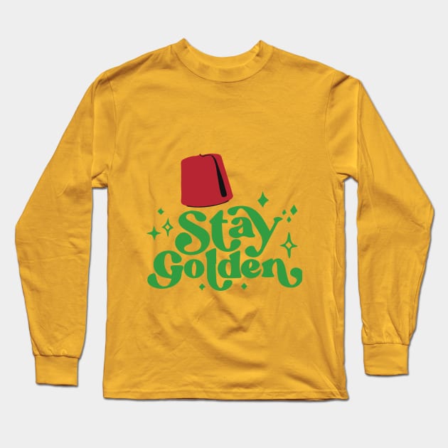 Stay golden stay moroccan Long Sleeve T-Shirt by ARTWEARABLE.MA